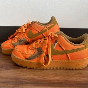 2019 REALTREE x NIKE AIR FORCE 1 '07 LV8 3 AP BLAZE CAMO AO2441-800 SIZE 8 NEW